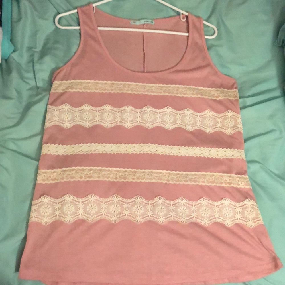 A flowy and lacy tank